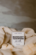 Load image into Gallery viewer, Mahogany Teakwood Wax Melt.
