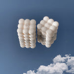 Load image into Gallery viewer, white 3D candle on sky background
