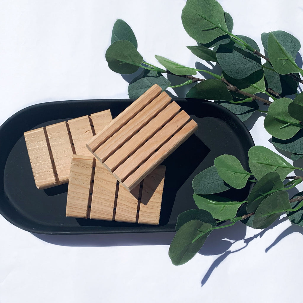 wooden soap dish